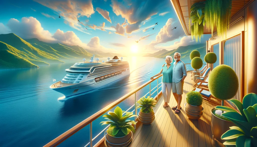 Retirement travel scene