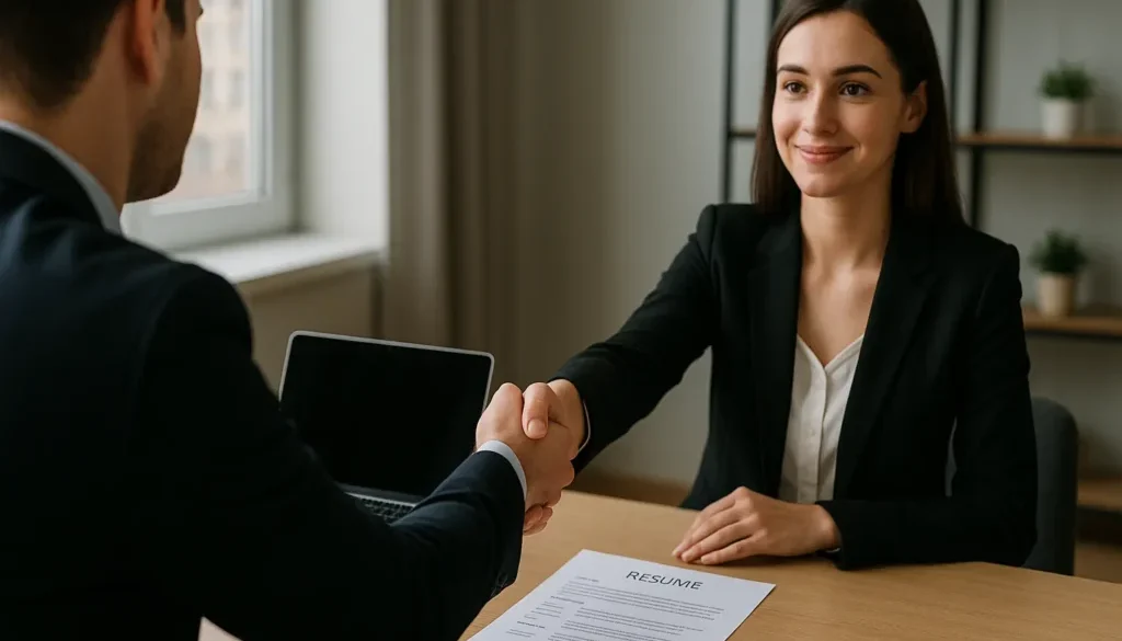 Job Interview Accepting