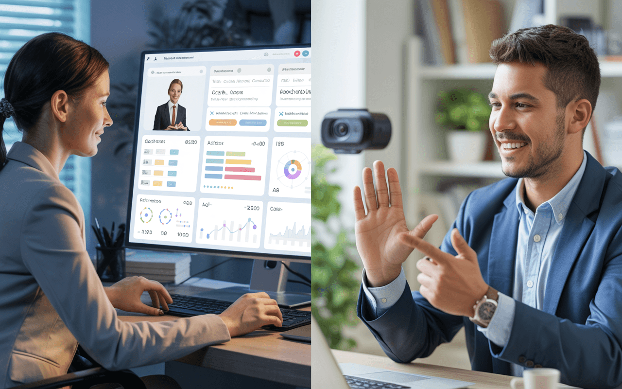 Human recruiter and AI collaboration in modern hiring process