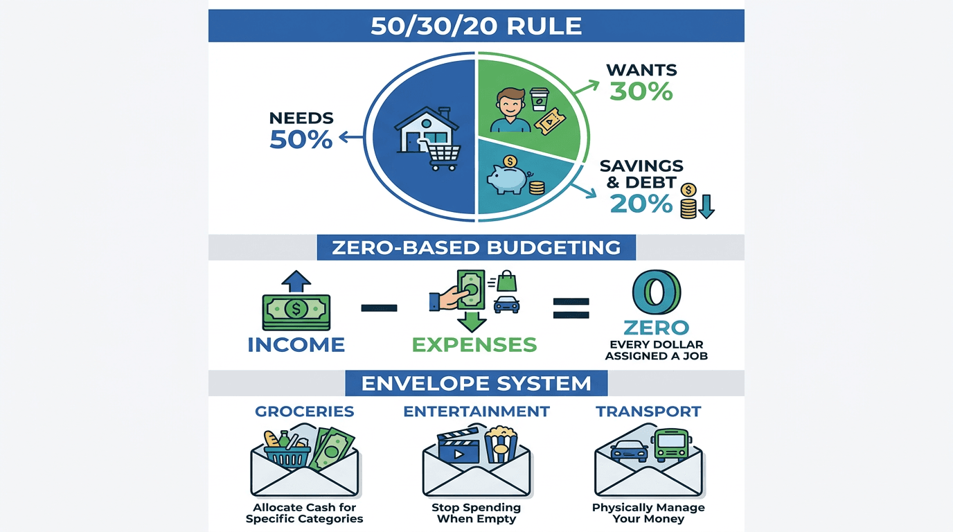 Budgeting methods and tools comparison chart