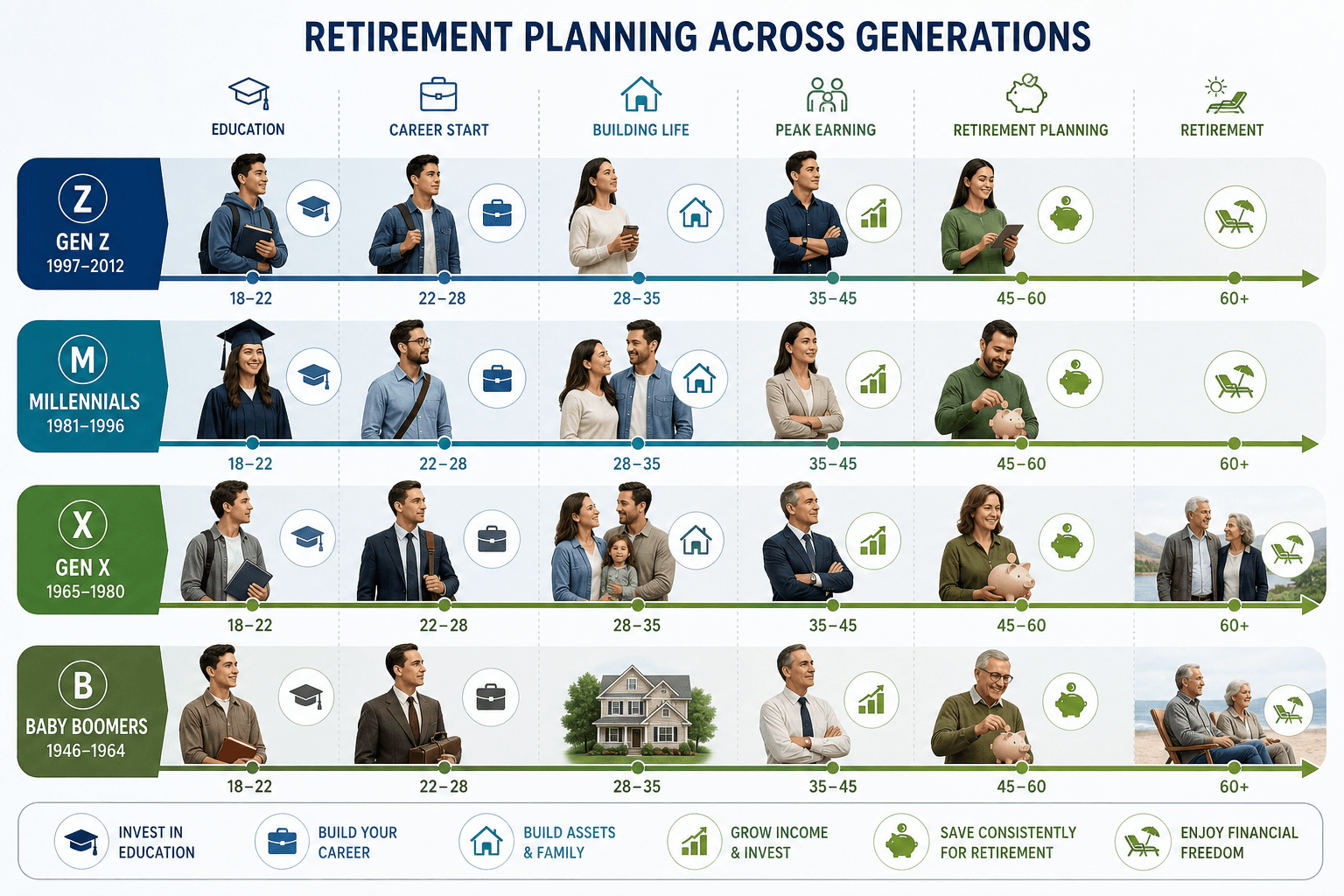 Retirement Planning Strategies by Generation