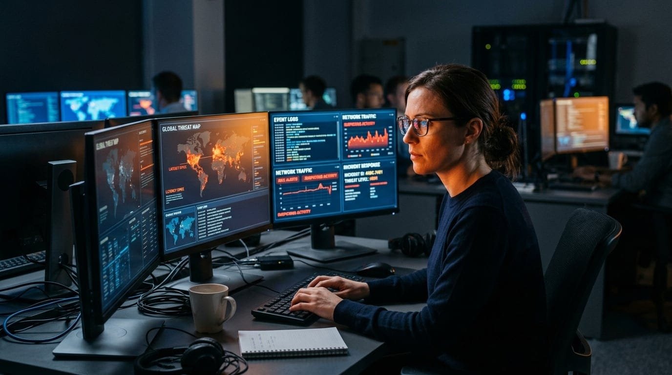 Cybersecurity professional facing challenges of burnout and skills gap