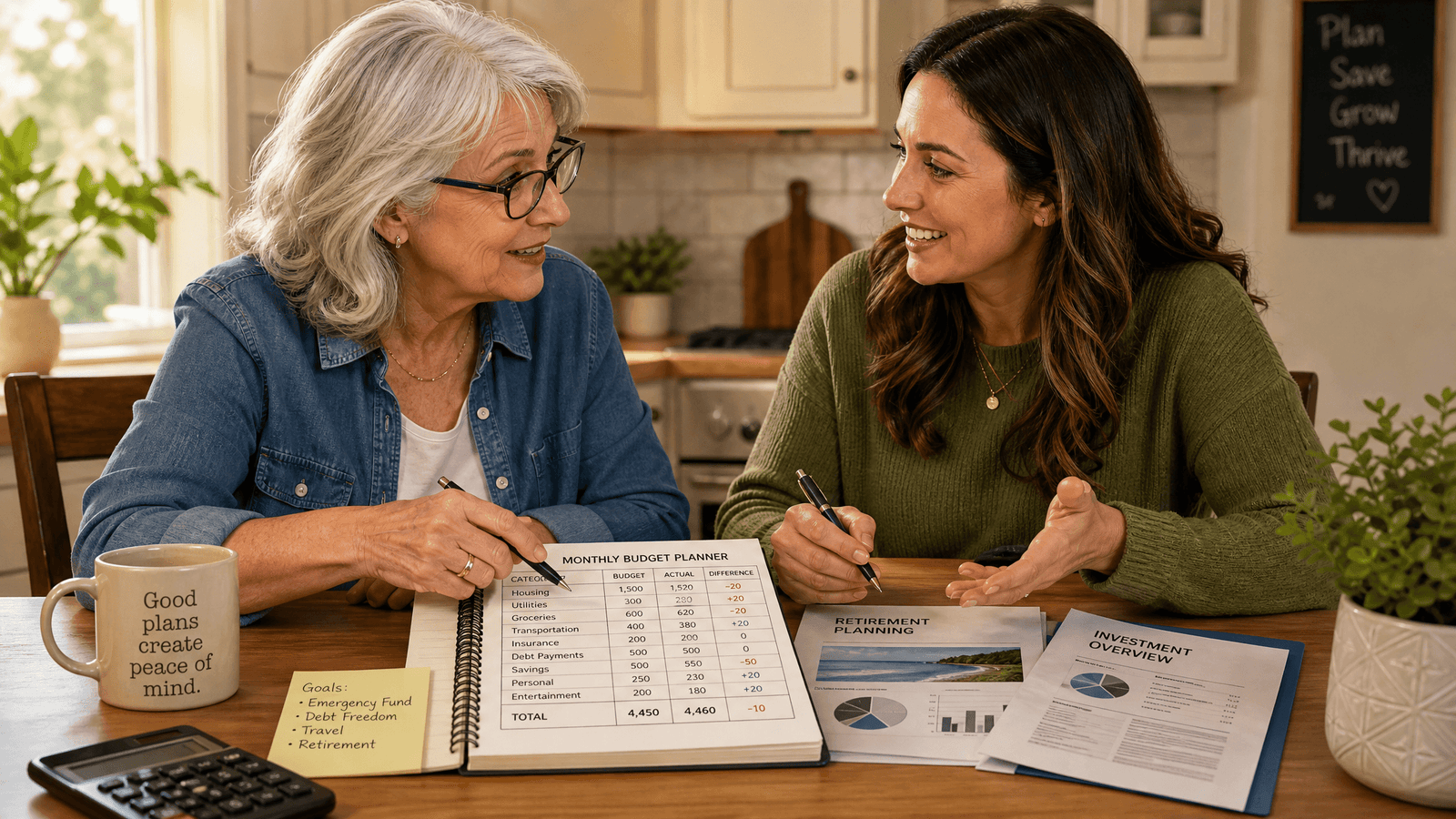 Boomer budgeting wisdom - financial planning across generations
