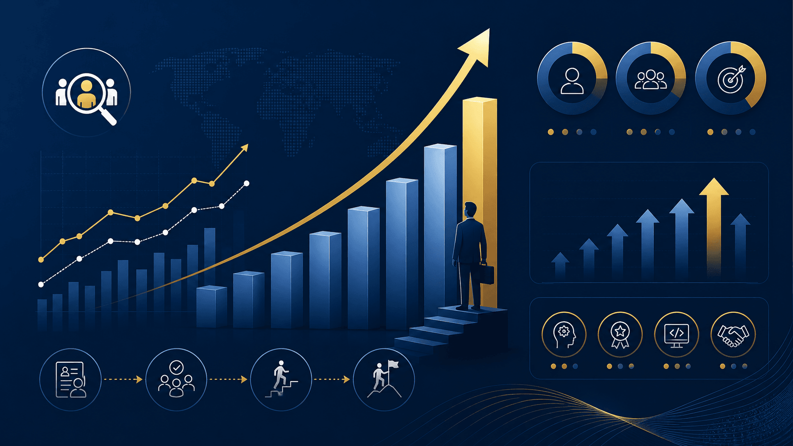 Data visualization showing entry-level job market trends and statistics for 2026