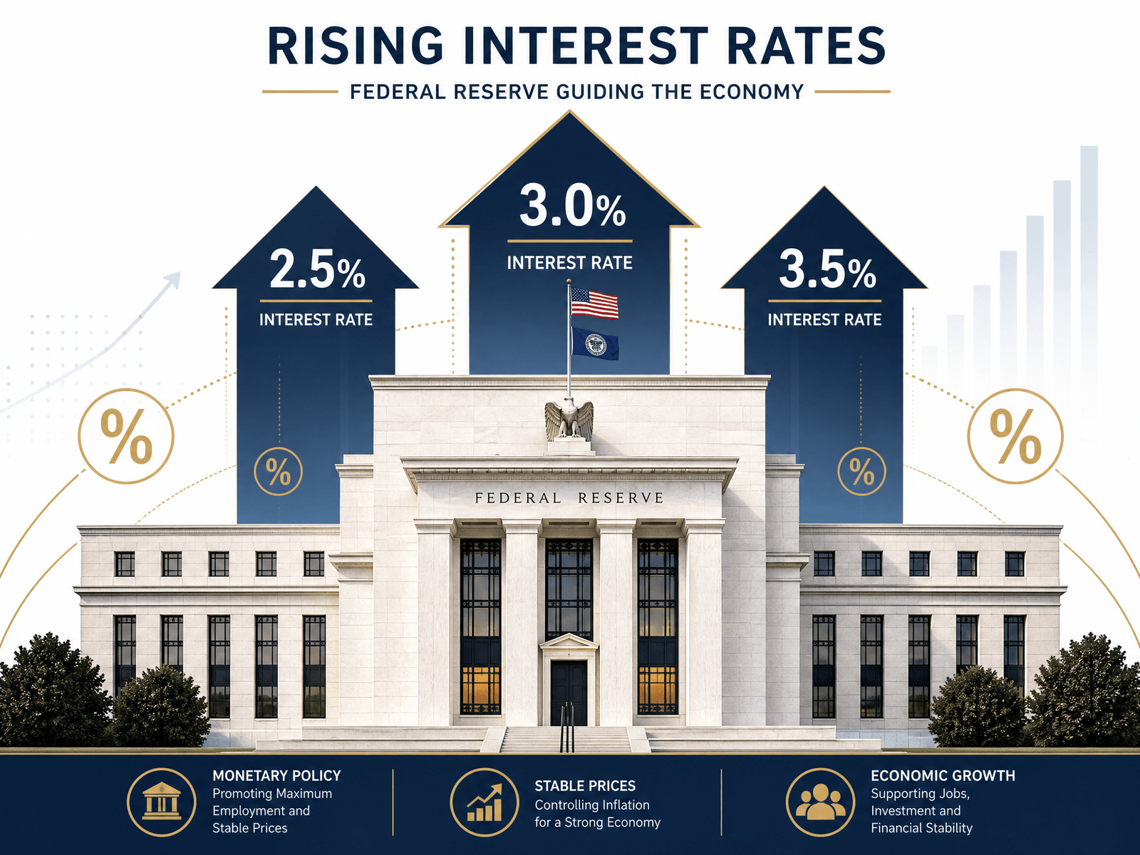 Federal Reserve interest rates and inflation chart 2026