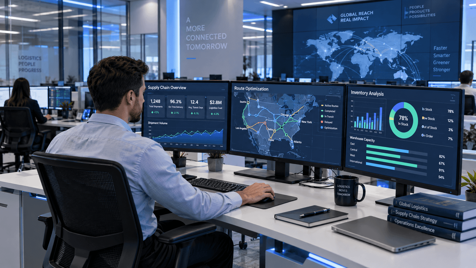 Supply chain data analytics and AI technology in logistics operations
